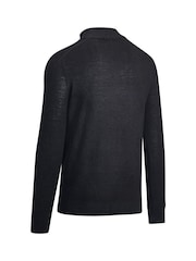 Callaway Apparel 1/4 Blended Merino Black Sweater - Image 5 of 5