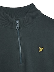 Lyle & Scott Blue 1/4 Zip 100% Cotton Jumper - Image 2 of 3