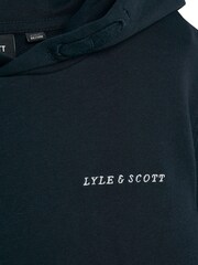 Lyle & Scott Blue Script Embroidered 100% Cotton Hoodie - Image 2 of 3