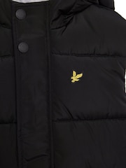 Lyle & Scott Black Padded Hooded Gilet - Image 2 of 4