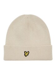 Lyle & Scott Cream Beanie - Image 1 of 1