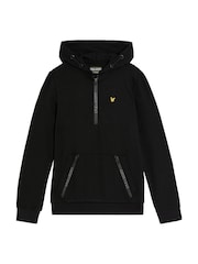 Lyle & Scott Black Fly Fleece Branded Zip Hoodie - Image 1 of 3