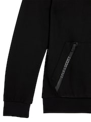Lyle & Scott Black Fly Fleece Branded Zip Hoodie - Image 3 of 3