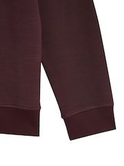 Lyle & Scott Red Fly Fleece Crew Neck Sweat Shirt - Image 3 of 7