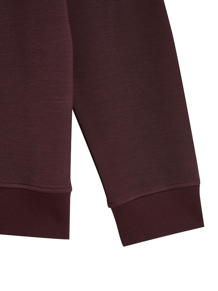 Lyle & Scott Red Fly Fleece Crew Neck Sweat Shirt - Image 7 of 7