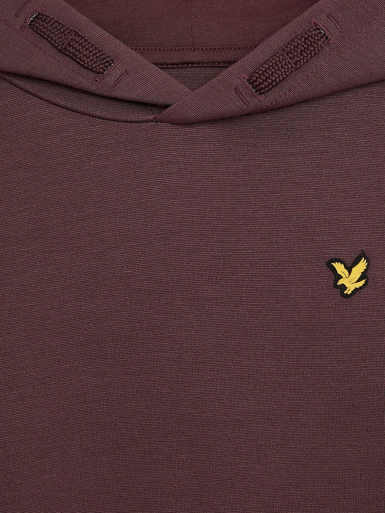Lyle & Scott Red Fly Fleece Hoodie - Image 2 of 3