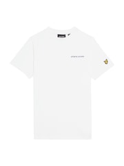 Lyle & Scott White Script Embroidered 100% Cotton T-Shirt - Image 1 of 3