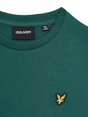 Lyle & Scott Green Plain 100% Cotton T-Shirt - Image 2 of 3