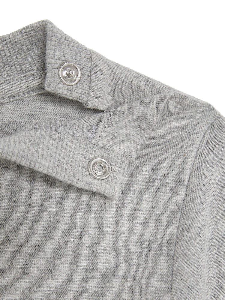Lyle & Scott Grey Plain 100% Cotton T-Shirt - Image 3 of 3