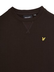 Lyle & Scott Brown Crew Neck 100% Cotton Sweatshirt - Image 2 of 3