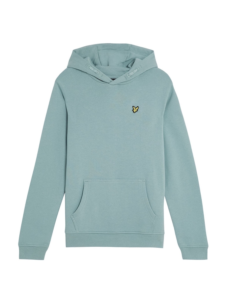 Lyle & Scott Blue 100% Cotton Pull-Over Hoodie - Image 1 of 3