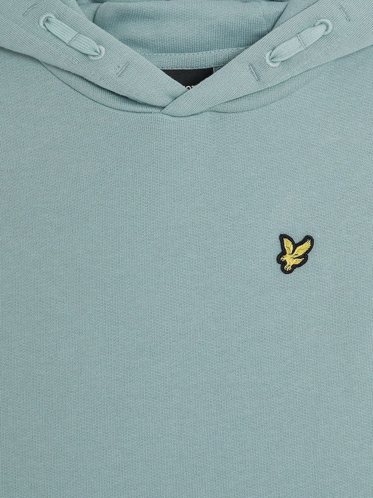 Lyle & Scott Blue 100% Cotton Pull-Over Hoodie - Image 2 of 3
