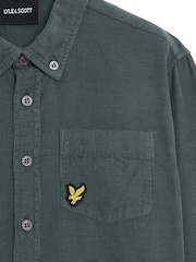 Lyle & Scott Blue Needle Corduroy 100% Cotton Shirt - Image 2 of 3