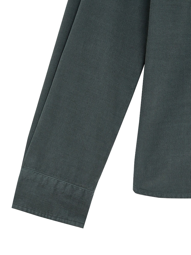 Lyle & Scott Blue Needle Corduroy 100% Cotton Shirt - Image 3 of 3