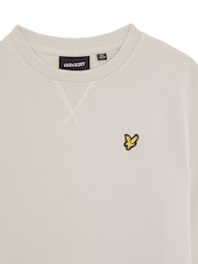 Lyle & Scott Cream Crew Neck 100% Cotton Sweatshirt - Image 2 of 3