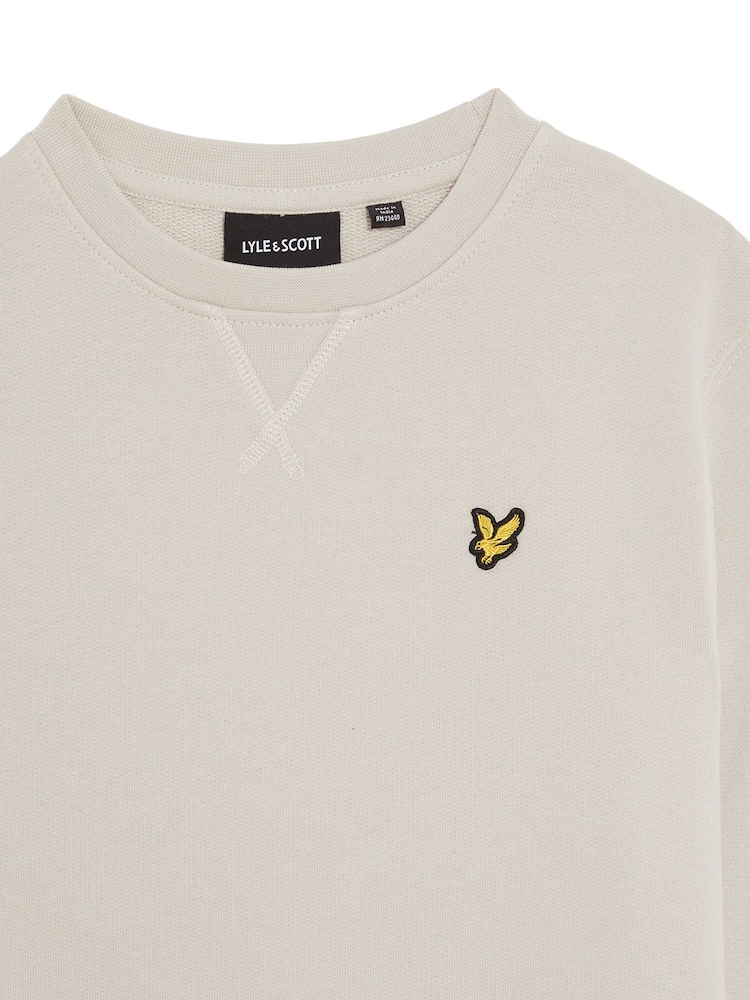 Lyle & Scott Cream Crew Neck 100% Cotton Sweatshirt - Image 2 of 3