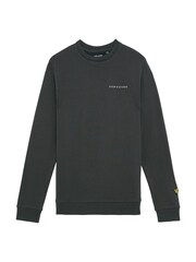 Lyle & Scott Grey Script Crew Neck 100% Cotton Sweatshirt - Image 1 of 3