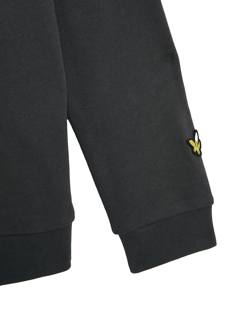 Lyle & Scott Grey Script Crew Neck 100% Cotton Sweatshirt - Image 3 of 3