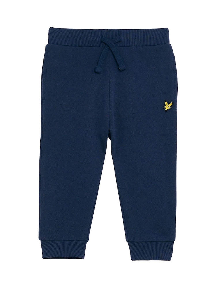 Lyle & Scott Blue 100% Cotton Crew Neck and Joggers Set - Image 4 of 4