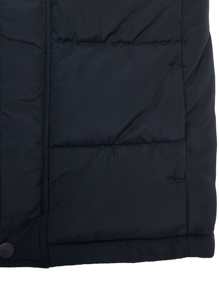 Lyle & Scott Blue Padded Hooded Gilet - Image 4 of 4