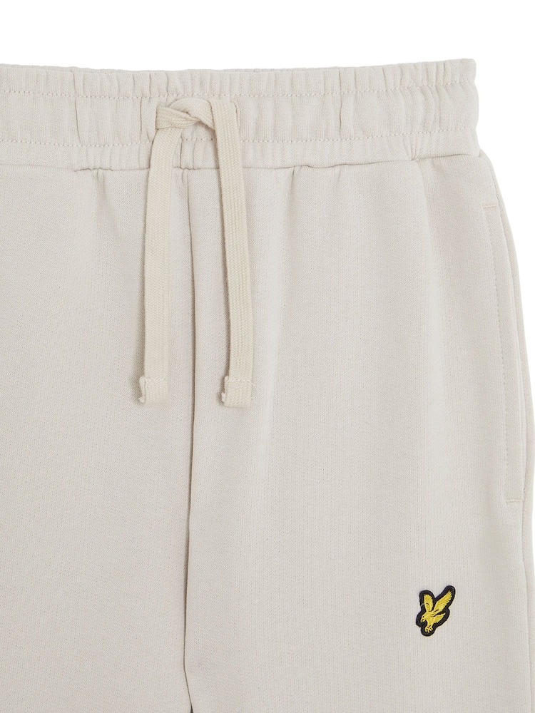 Lyle & Scott Cream 100% Cotton Sweat Joggers - Image 2 of 3