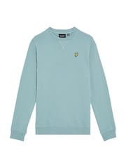 Lyle & Scott Green Crew Neck 100% Cotton Sweatshirt - Image 1 of 3