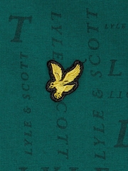 Lyle & Scott Green Printed 100% Cotton T-Shirt - Image 2 of 3