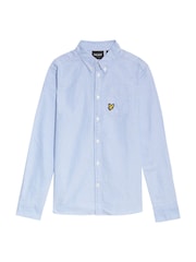 Lyle & Scott Blue Oxford 100% Cotton Shirt - Image 1 of 3