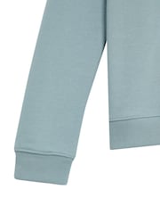 Lyle & Scott Blue Quarter Zip 100% Cotton Pull-Over Sweat Shirt - Image 3 of 3