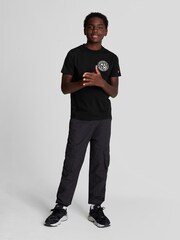 Lyle & Scott Black Football Logo 100% Cotton T-Shirt - Image 3 of 7