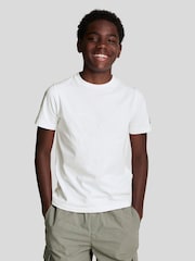 Lyle & Scott White Graphic Eagle 100% Cotton T-Shirt - Image 1 of 7
