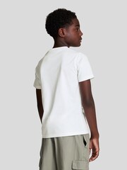 Lyle & Scott White Graphic Eagle 100% Cotton T-Shirt - Image 2 of 7