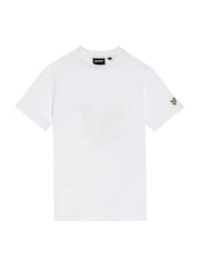 Lyle & Scott White Graphic Eagle 100% Cotton T-Shirt - Image 5 of 7