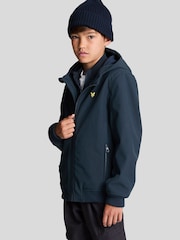Lyle & Scott Blue SoftShell Hooded Jacket - Image 1 of 7