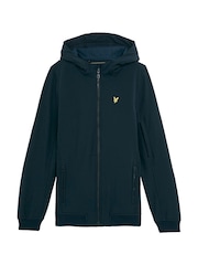 Lyle & Scott Blue SoftShell Hooded Jacket - Image 5 of 7