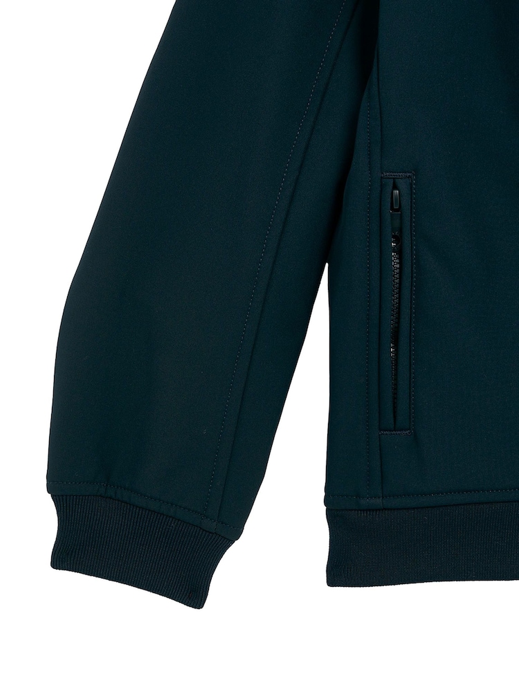 Lyle & Scott Blue SoftShell Hooded Jacket - Image 7 of 7