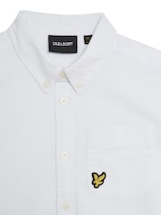 Lyle & Scott White Oxford 100% Cotton Shirt - Image 6 of 7
