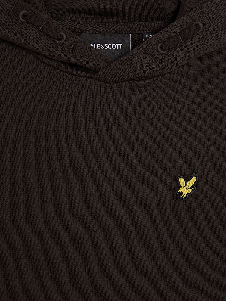 Lyle & Scott Brown Pull-Over 100% Cotton Hoodie - Image 2 of 3