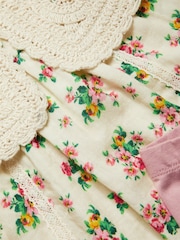 Monsoon Natural Baby Rosanna Floral Crochet Collar Top and Leggings Set - Image 3 of 3