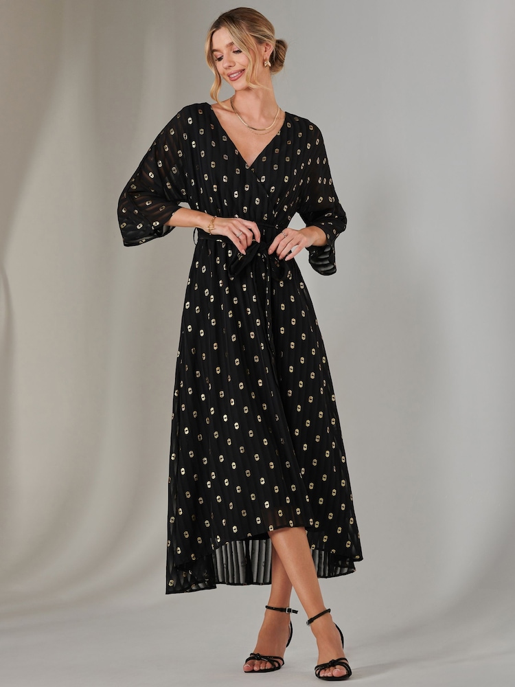 Vestido de gasa lisa con lunares dorados de Jolie Moi - Imagen 5 de 5 Vestido de gasa lisa con lunares dorados de Jolie Moi - Imagen 5 de 5
