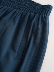 Navy Side Stitch Wide Leg Trousers - Image 8 of 8