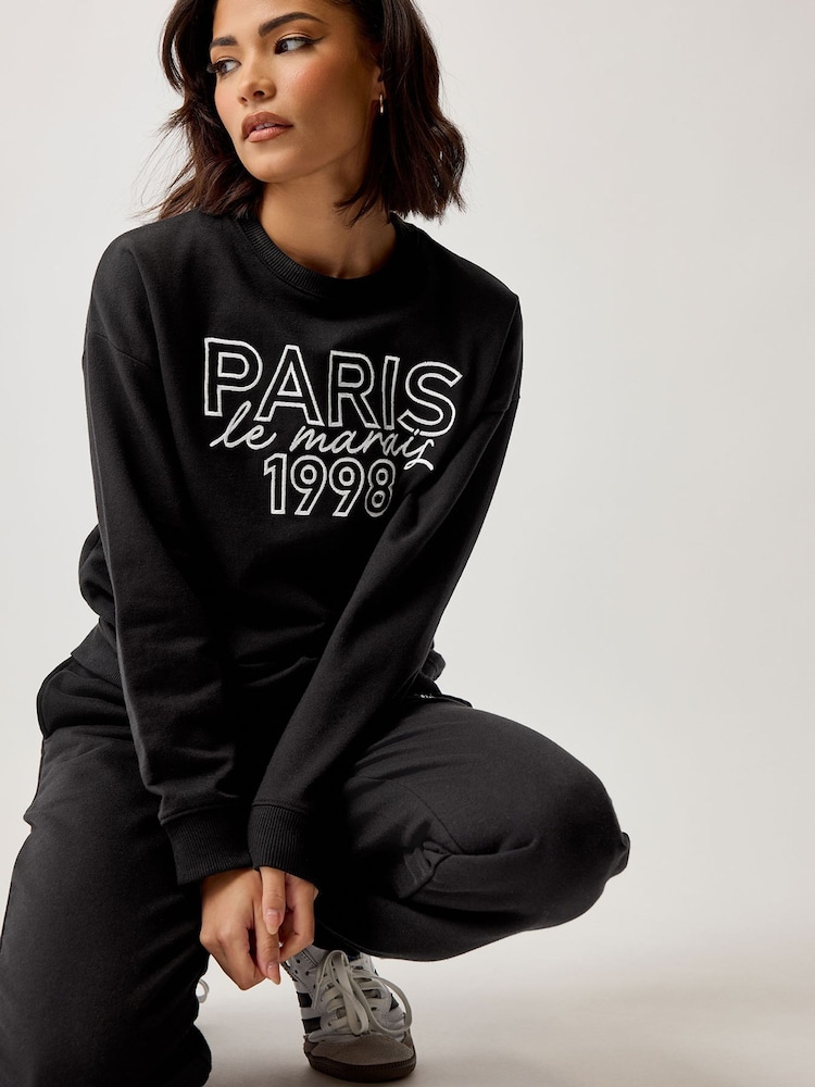 PixieGirl Petite Black Sweatshirt - Image 1 of 4