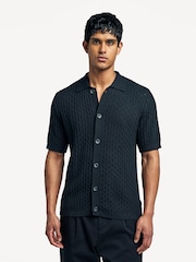 Les Deux Black Gespertus Short Sleeve Knit Shirt - Image 1 of 9