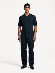 Les Deux Black Gespertus Short Sleeve Knit Shirt - Image 4 of 9