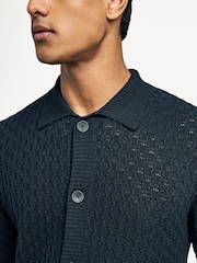Les Deux Black Gespertus Short Sleeve Knit Shirt - Image 6 of 9