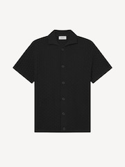 Les Deux Black Gespertus Short Sleeve Knit Shirt - Image 7 of 9