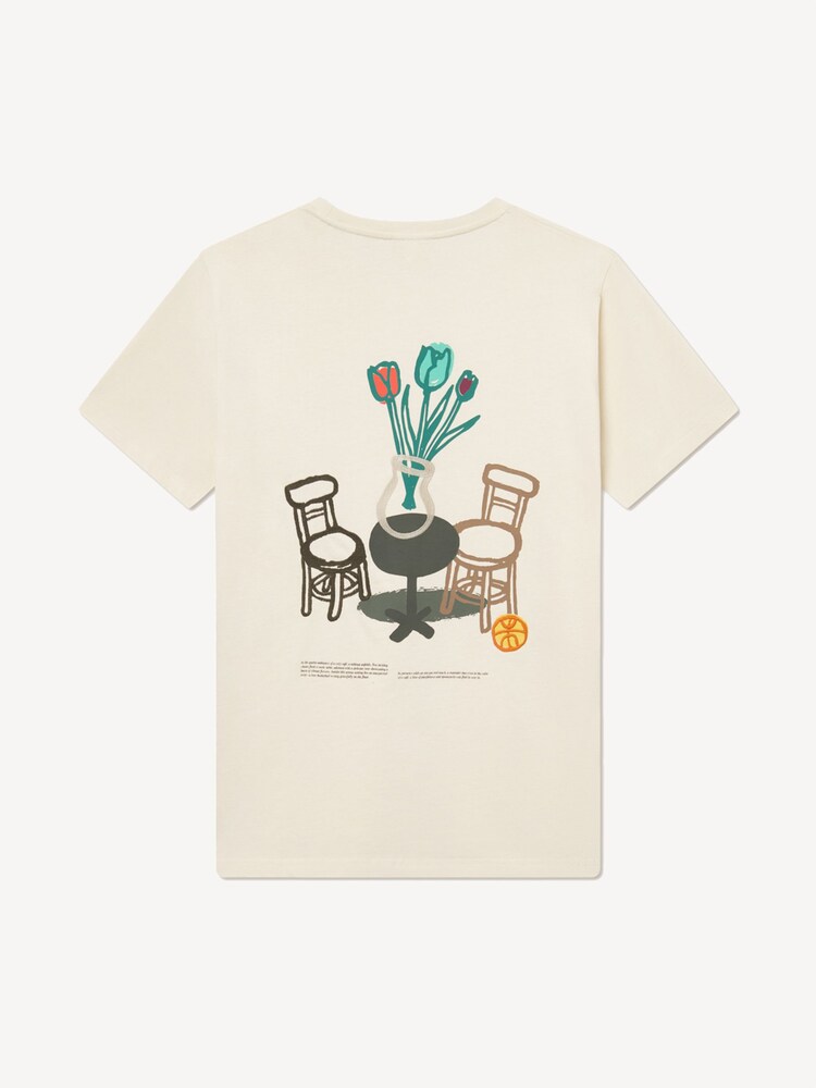 Les Deux Cream Bruno Café Artwork T-Shirt - Image 5 of 5