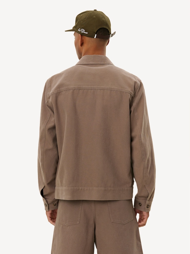 Les Deux Brown Robert Canvas Workwear Jacket - Image 2 of 5