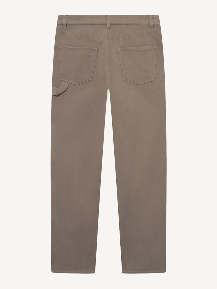 Les Deux Brown Ryder Double Front Panel Carpenter Trousers - Image 5 of 5