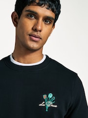 Les Deux Black Bruno Café Artwork Sweatshirt - Image 5 of 8